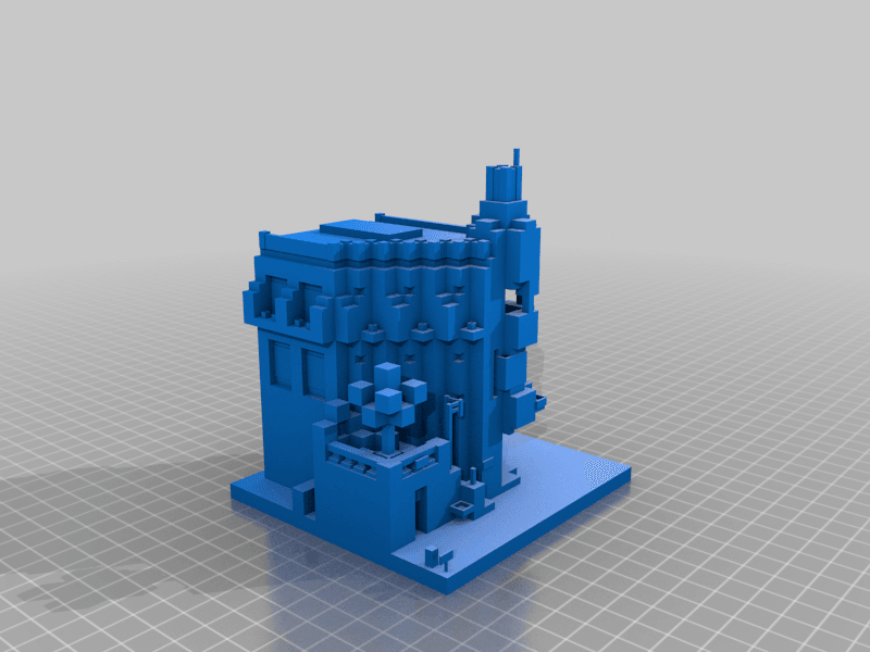 Minecraft Boutique Hotel 3d model