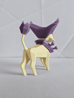 Delcatty Low Poly Pokemon 3d model