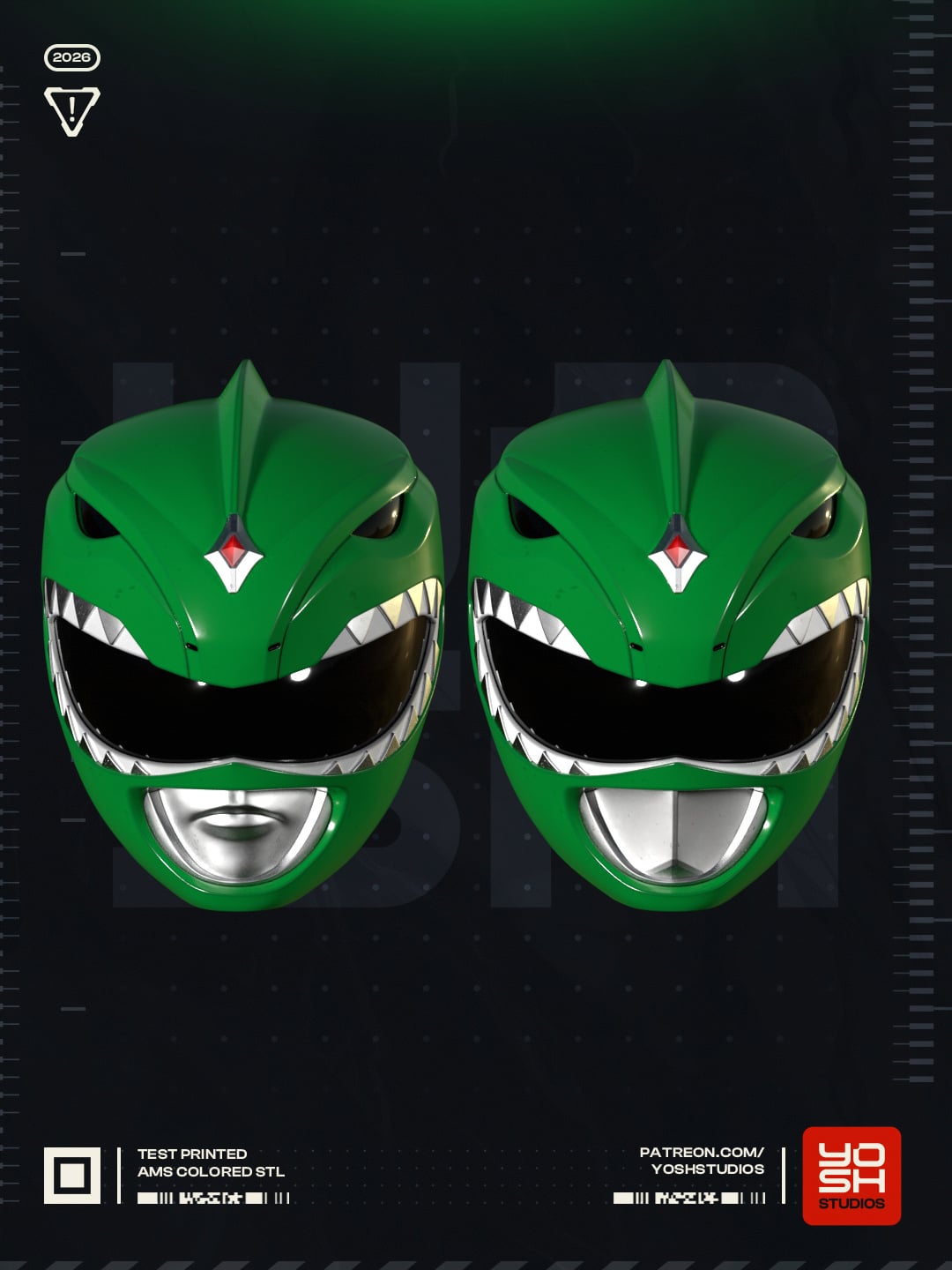 OG Green Helmet 3D Printer STL file 3d model