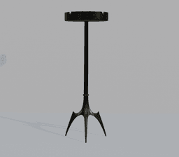 Pedestal Decorative Tray / Ashtray 3d model