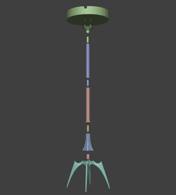 Pedestal Decorative Tray / Ashtray 3d model