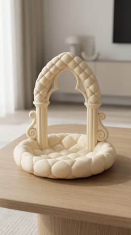 Arch Jewelry Catchall STL | Sculptural Vanity Organizer | Decorative Jewelry Holder for 3D Printing 3d model