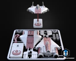 A-Wing Vehicle Kit Card - 3D Print Files 3d model