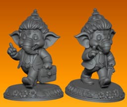 Corporate Ganesha – 3D Printable Idol | Desk Buddy 3d model
