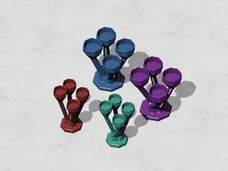 Advent Wreath for Tea Lights in 2 Variations and Sizes Christmas Decoration 3d model