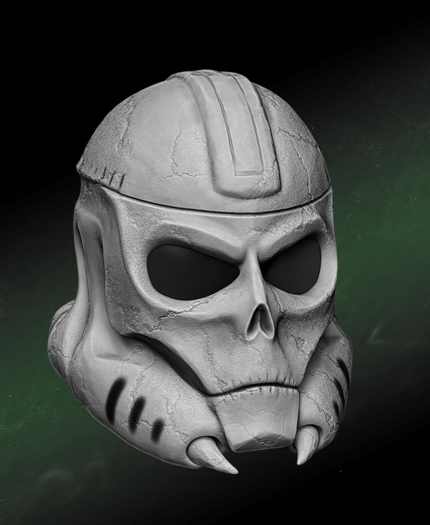 Grim Reaper trooper helmet 3d model