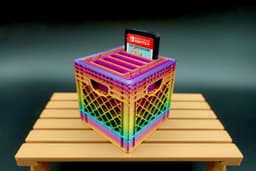 Switch Game Holder 5x 3d model