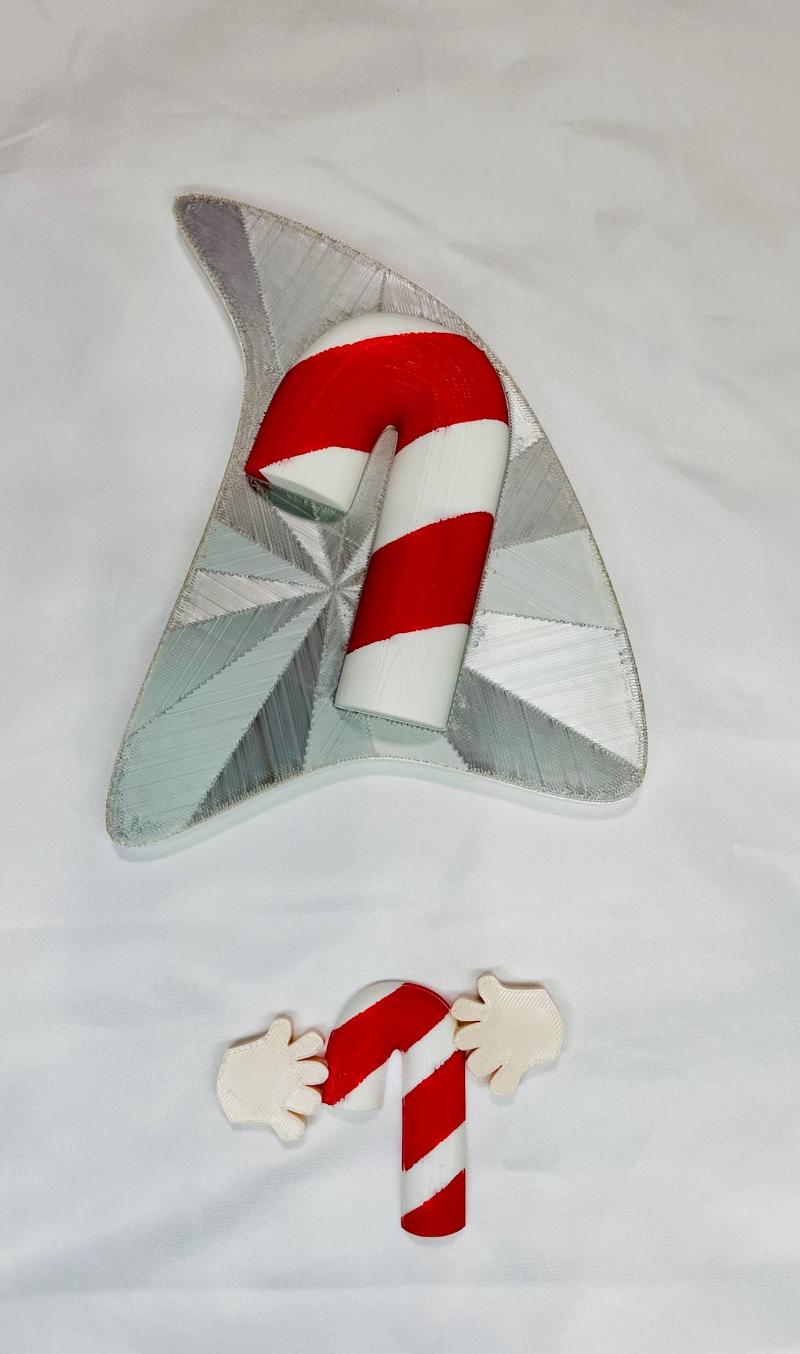 Magnetic Candy Cane Hat For Modular Gnome Sign 3d model