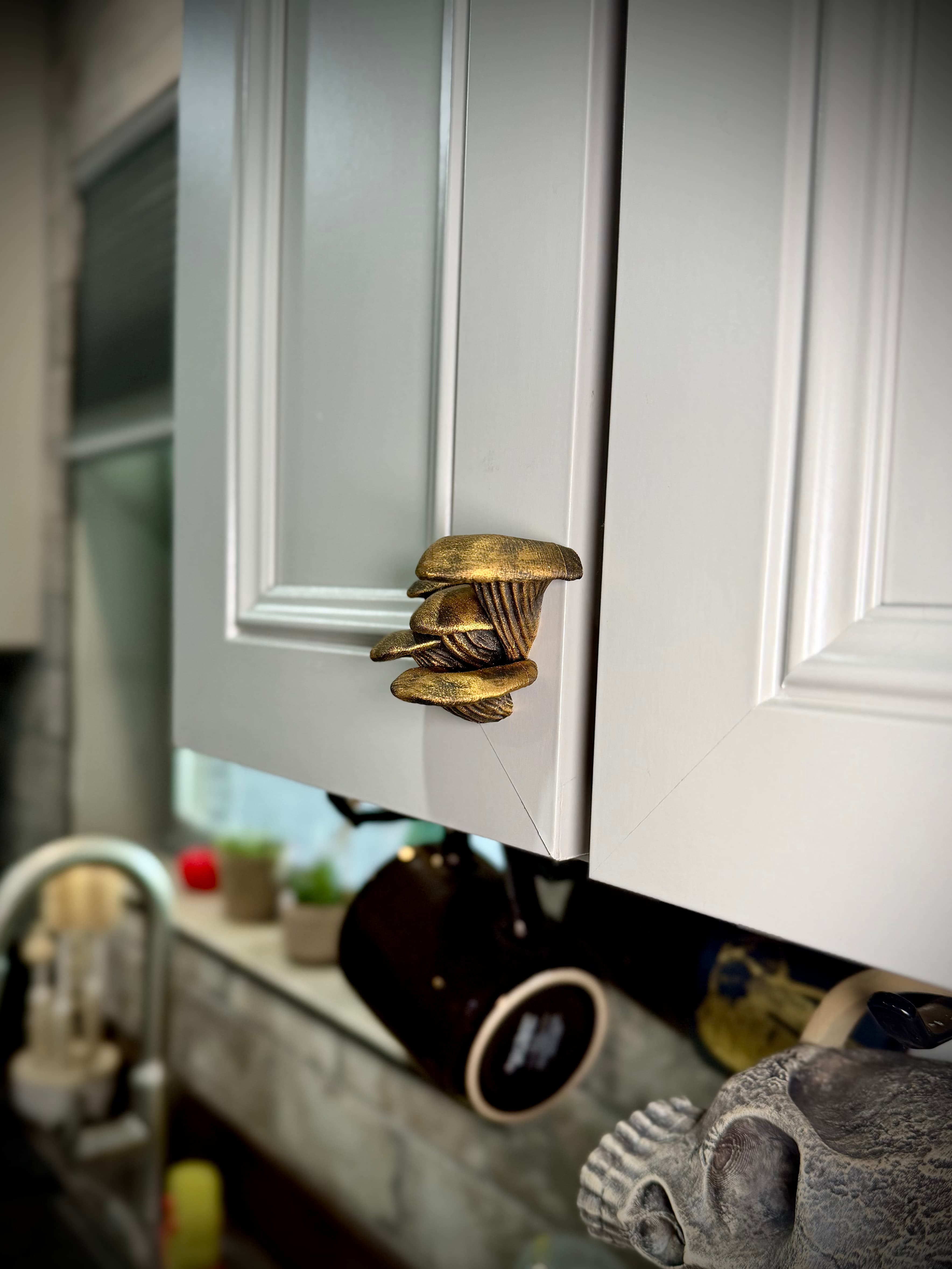 oyster mushroom drawer pull 3d model