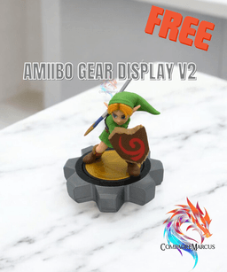 Amiibo Gear Display V2 / No supports / 3mf included 3d model