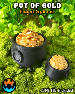 Pot O' Gold Fidget Spinner 3d model