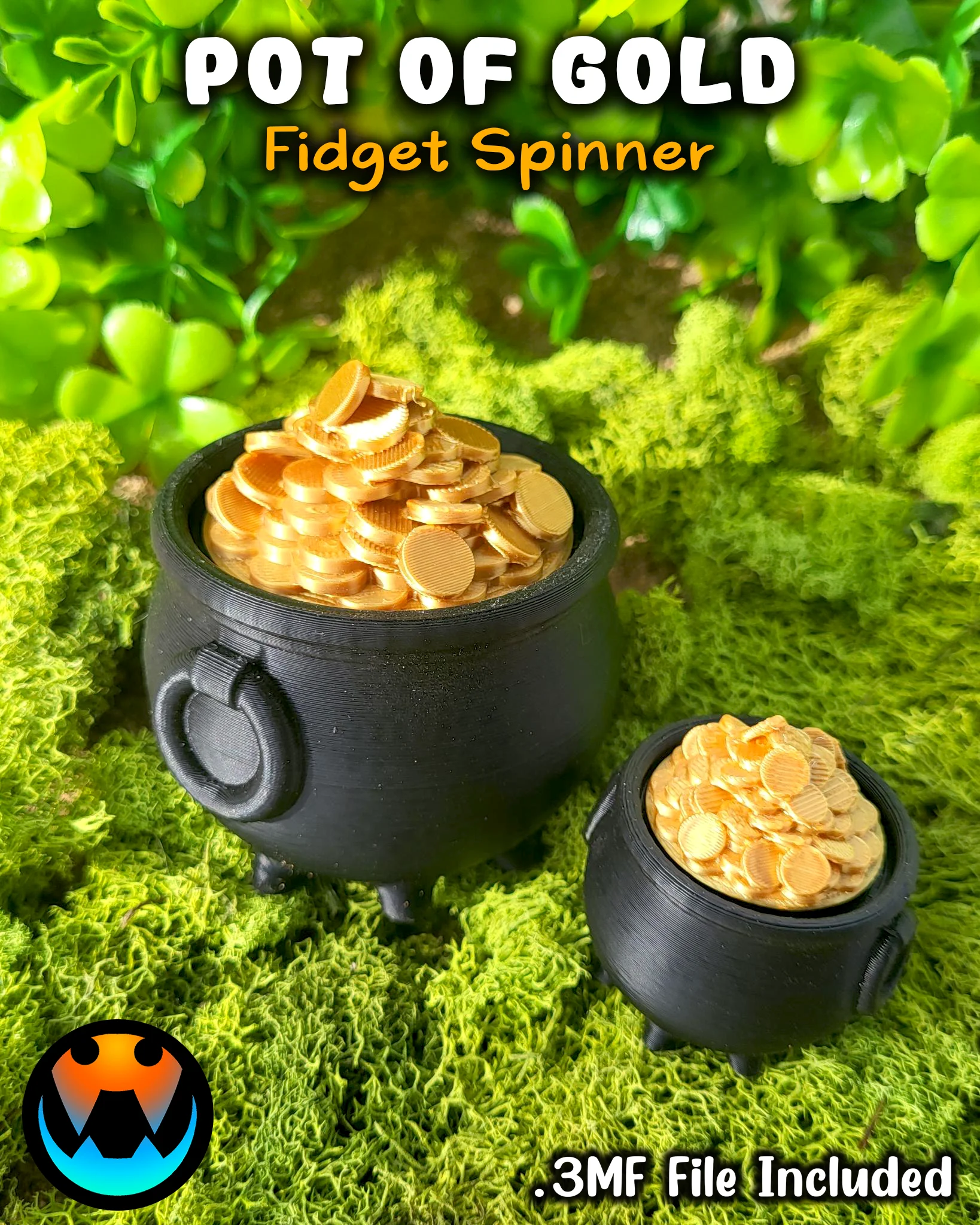Pot O' Gold Fidget Spinner 3d model
