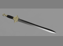 Mulan Inspired Replica Prop Sword for Cosplay 3d model