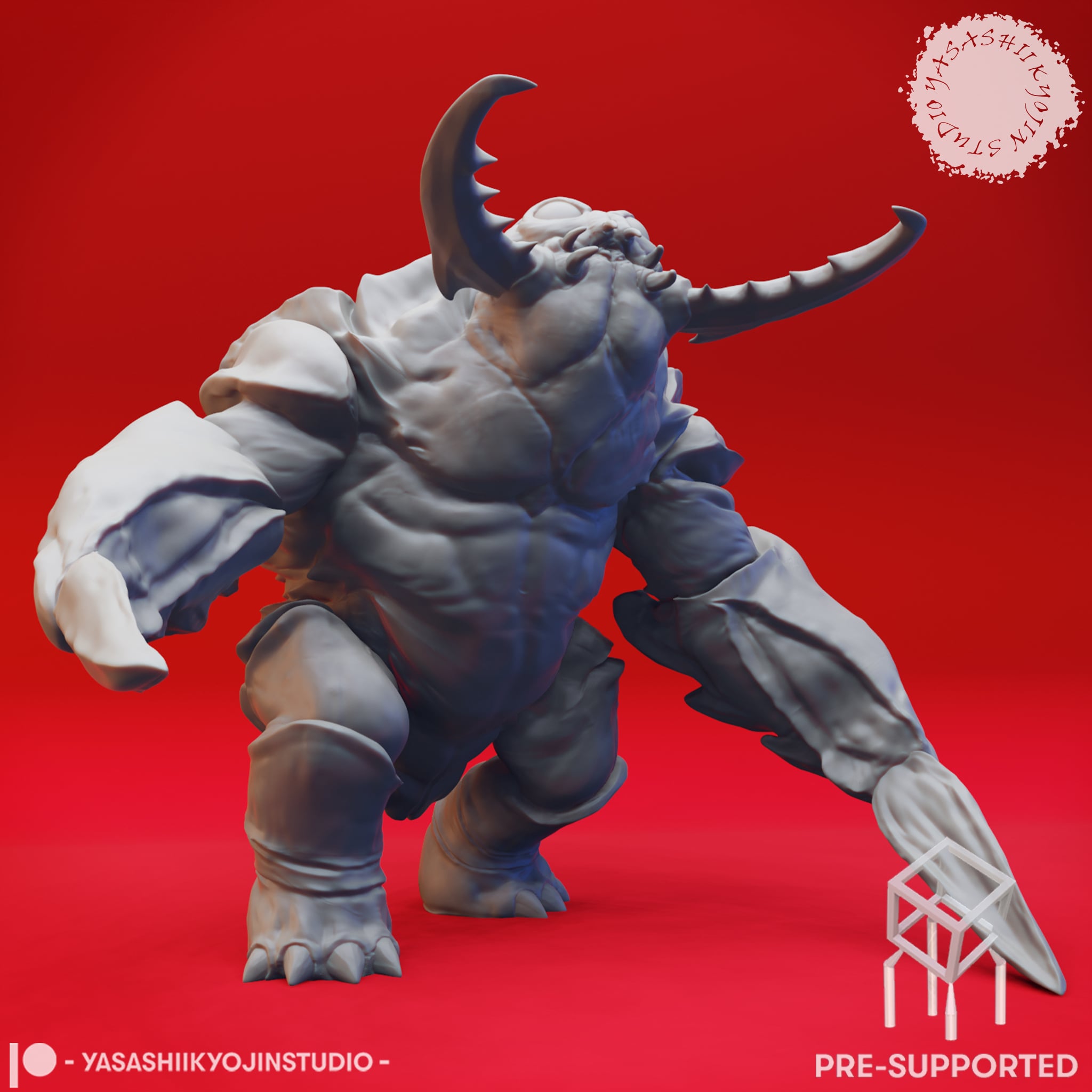 Umber Hulk - Screeching - Tabletop Miniature (Pre-Supported) 3d model