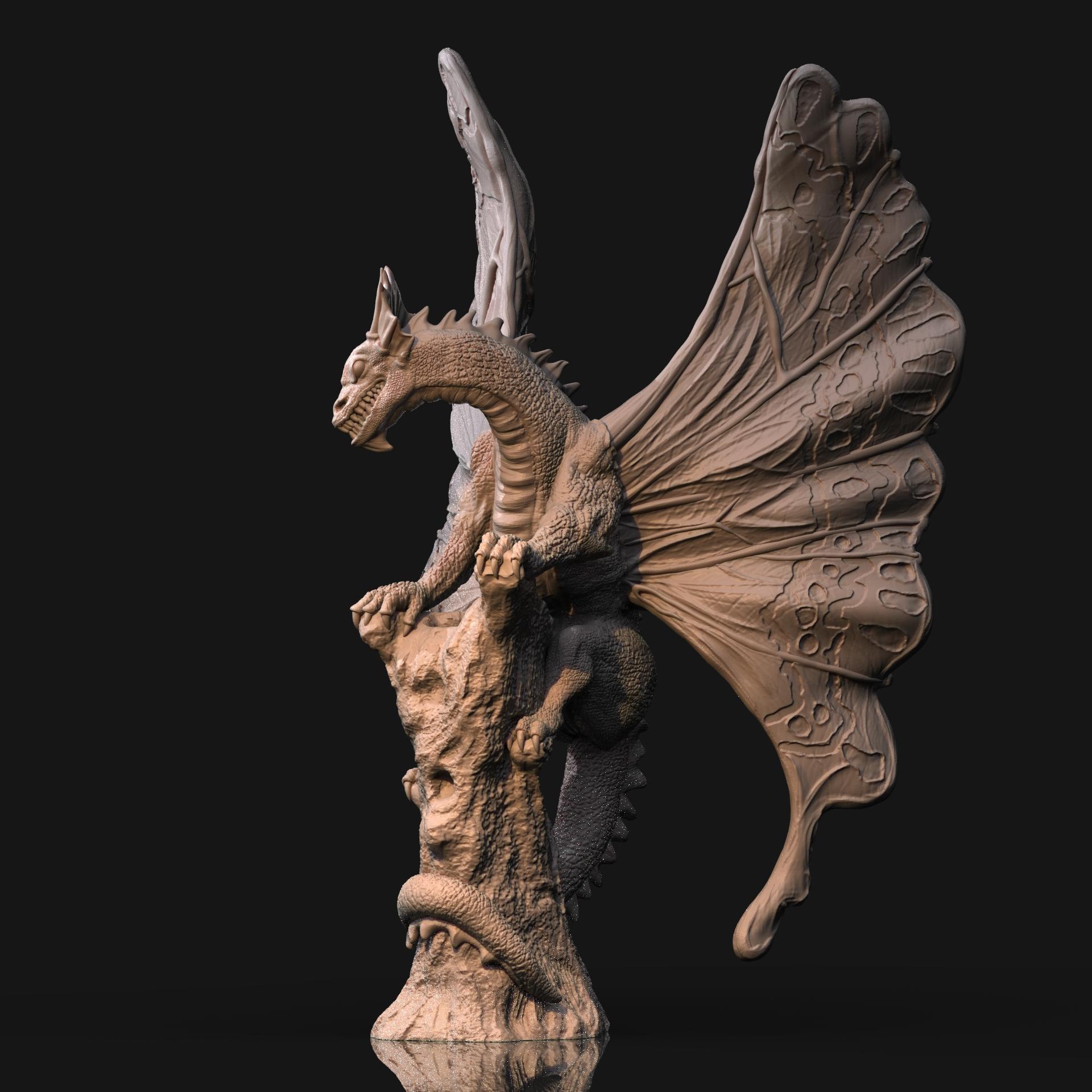 Butterfly Dragon (Pre-Supported) 3d model