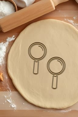 Magnifying Glass Cookie Cutter, Biscuit Cutter 3d model