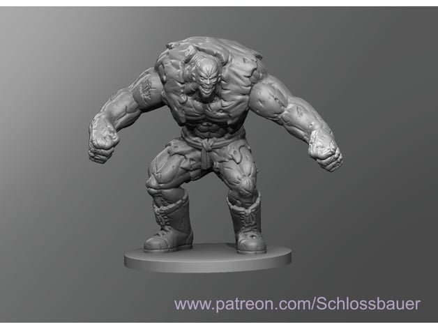 Strong Zombie 3d model