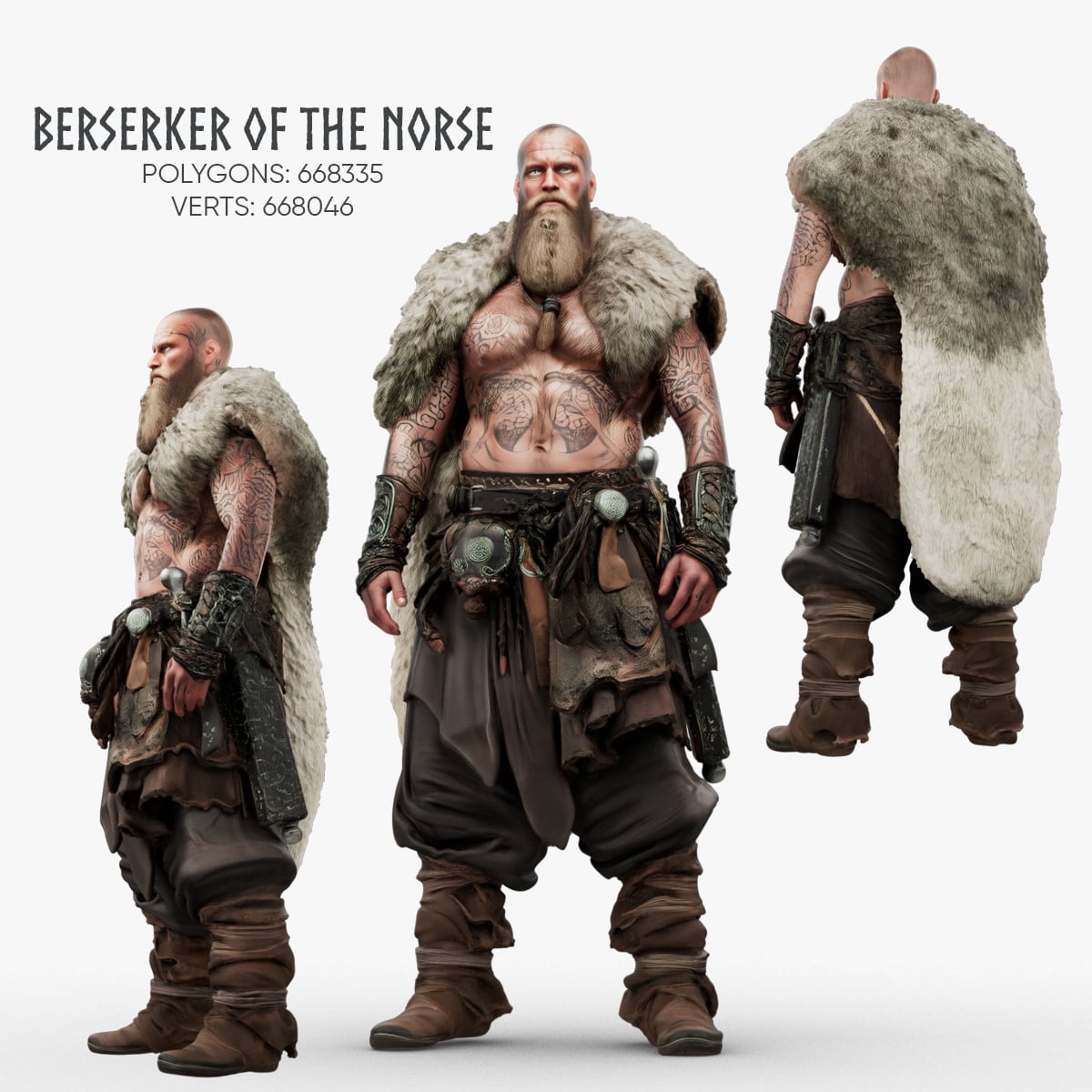 Berserker of the Norse 3d model