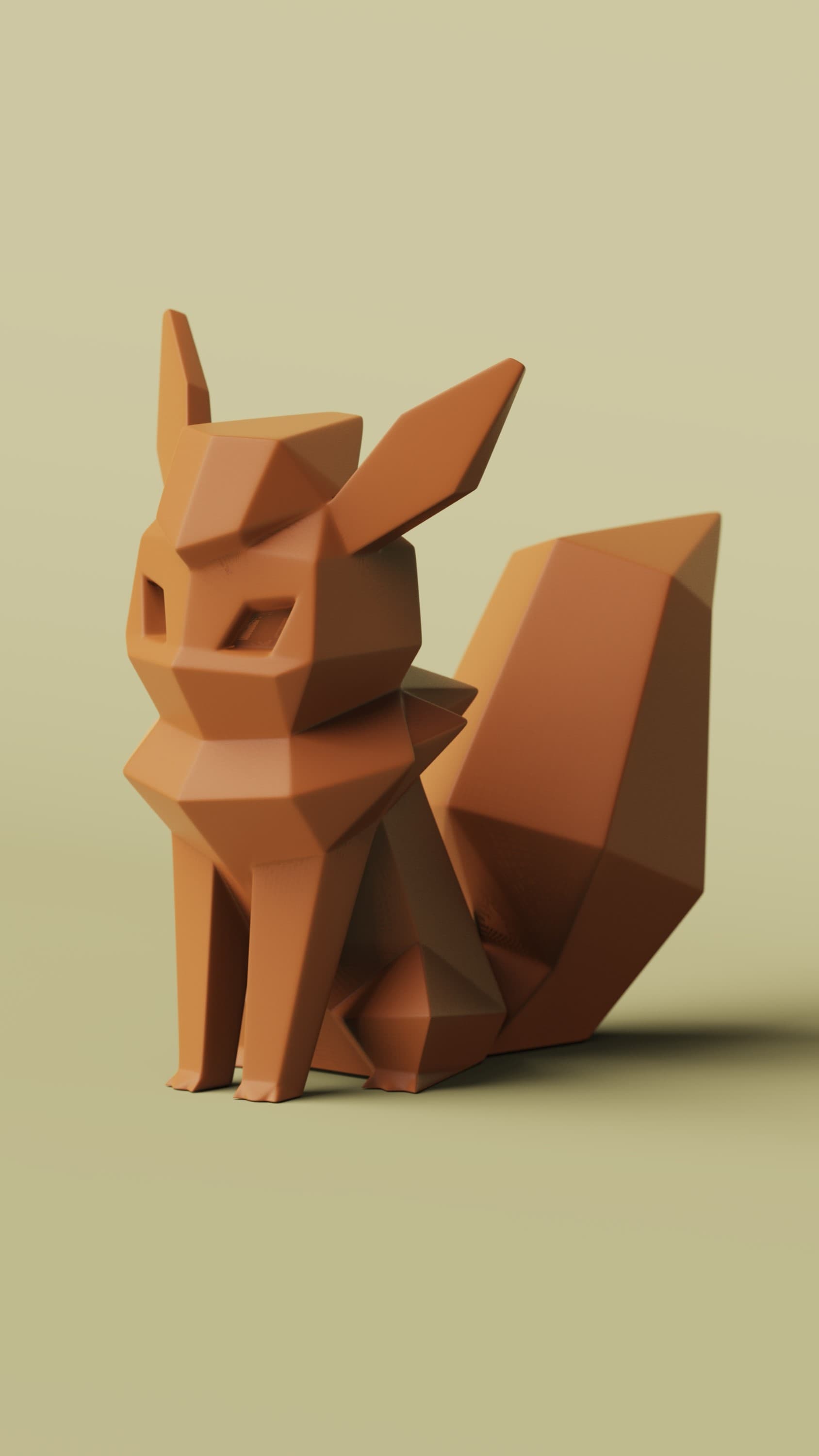 Low-poly Flareon 3d model