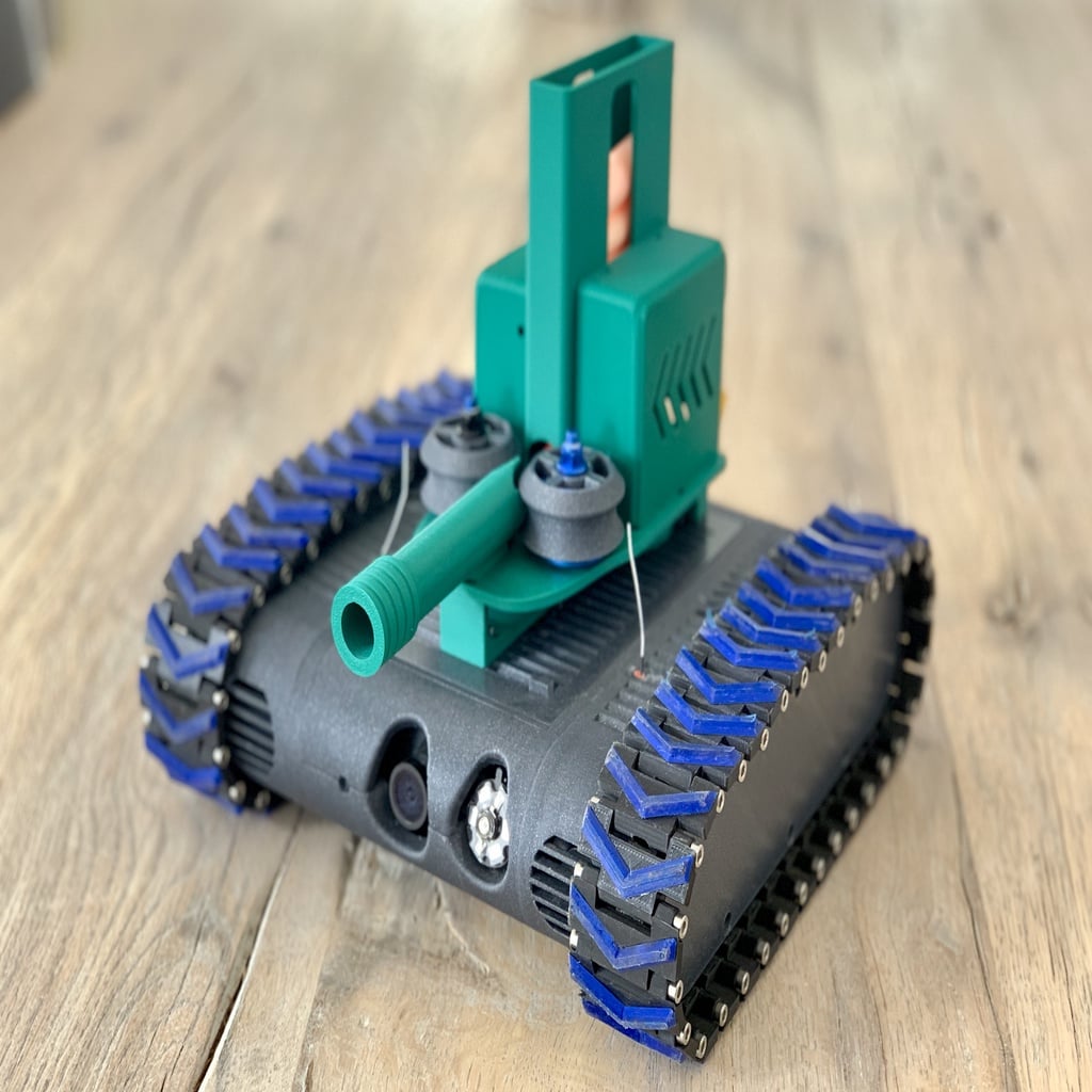 Nerf Dart Launcher for the FPV-Rover 3d model
