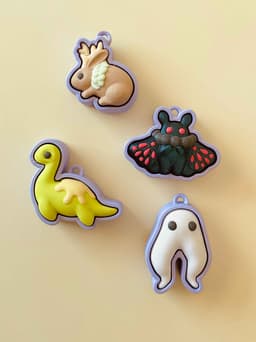 Cryptid Clicker Keychain Fidget Toy Bundle 3d model