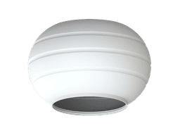 Vaniso Lamp Shade - big fluted bowl 100mm height 3d model