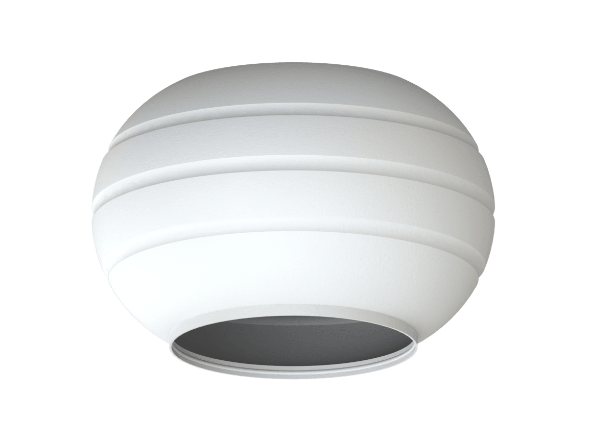 Vaniso Lamp Shade - big fluted bowl 100mm height 3d model