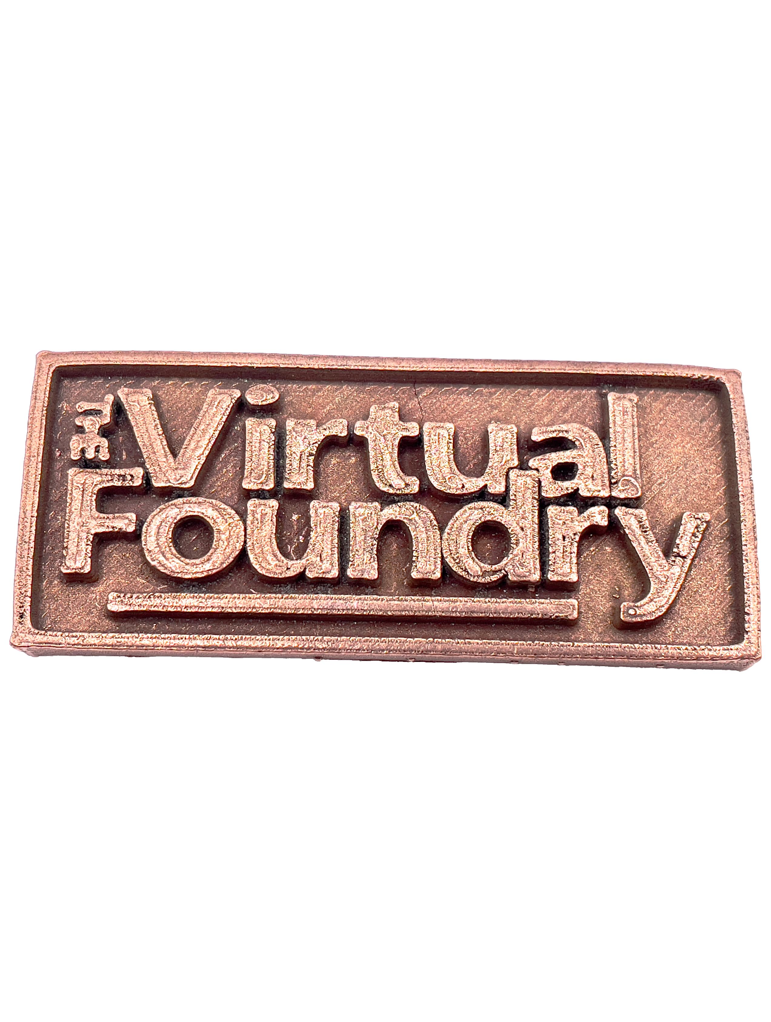 The Virtual Foundry Logo Test Print 3d model