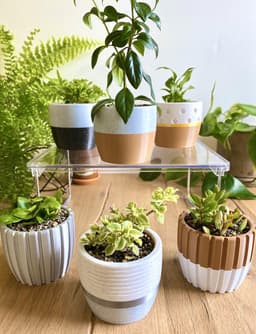 Set of 7 Modern Planter / Use Filament Leftovers 3d model