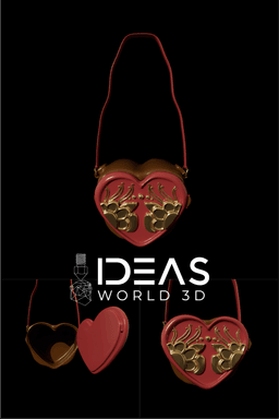 Heart-Shaped Bag – Chic & Charming Statement Accessory 3d model