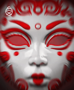 Geisha Mask 3d model