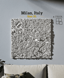 Milan, Italy - S, M, L & XL 3d model