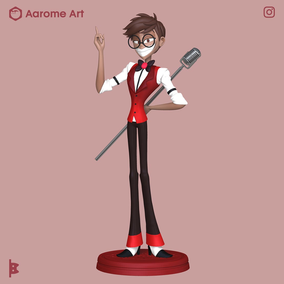 Alastor Human Hazbin Hotel 3d model