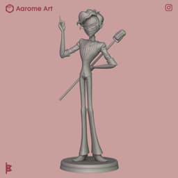 Alastor Human Hazbin Hotel 3d model