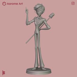 Alastor Human Hazbin Hotel 3d model
