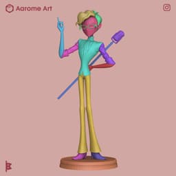 Alastor Human Hazbin Hotel 3d model