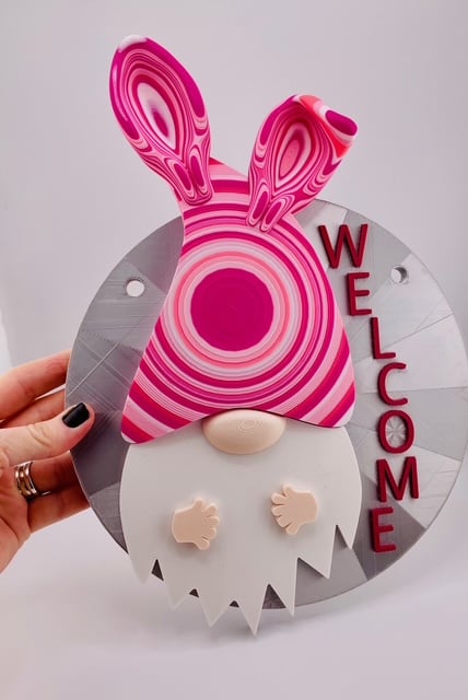 Magnetic Bunny Hat for Gnome Modular Sign 3d model