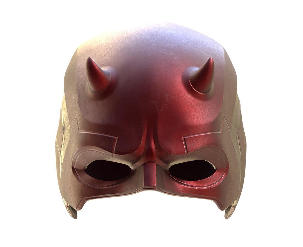 Dare Devil Fan art cowl mask helmet 3d model