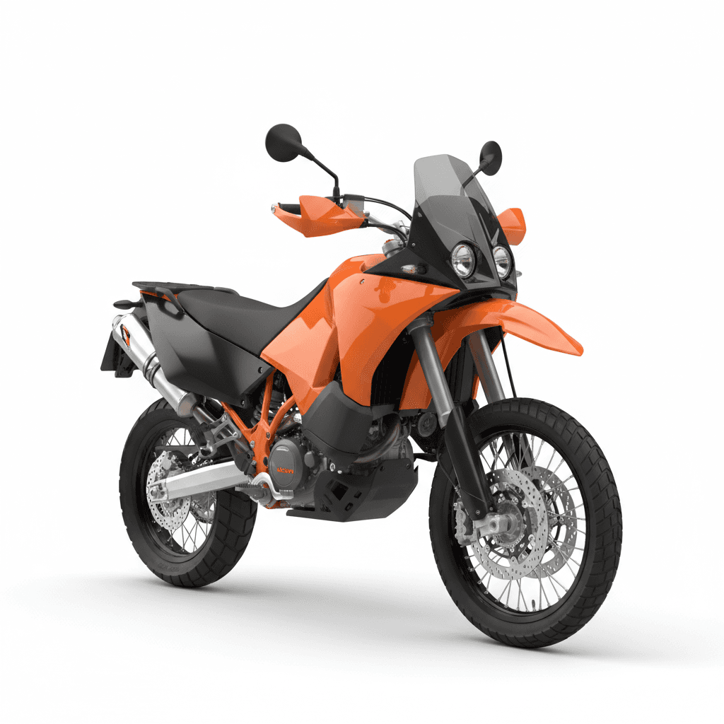 KTM 640 Adventure Rally Motorcycle 3d model
