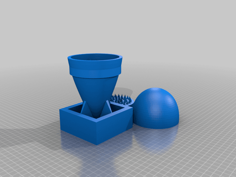 little boy grinder (atomic bomb styled) -easy print version 3d model