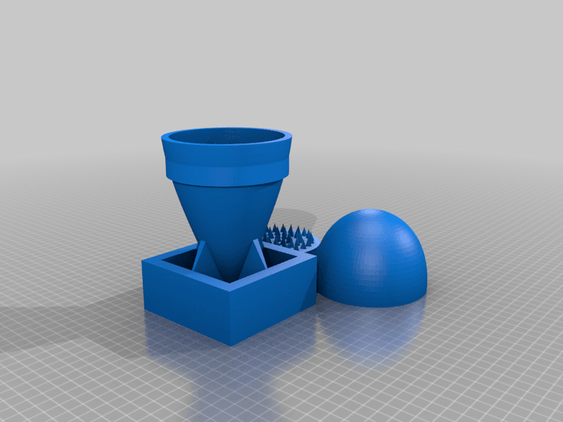 little boy grinder (atomic bomb styled) -easy print version 3d model