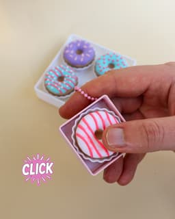 Donut Clickers Collection, Keychain, 3D Fidget Toy 3d model