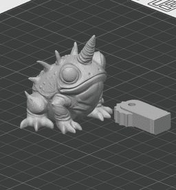 Unicorn Frog - Flexi Clicker Fantasy Creature - No Supports 3D Print STL/3MF 3d model
