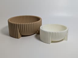 Round Fluted Decorative Bowl.3mf 3d model