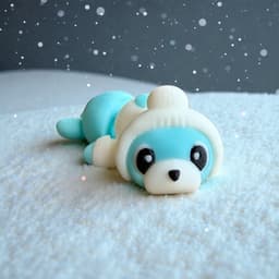 Kawaii Winter Seal 3d model