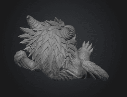 Bluebell Baby Dragon STL File for 3D Print 3d model