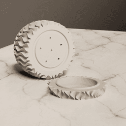Planter with dripping tray 3d model