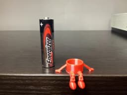 The Battery Buddy - Turn AA Batteries Into Fun Desk Buddies! 3d model