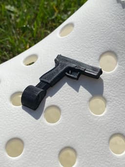 Mag drum charm for crocs 3d model