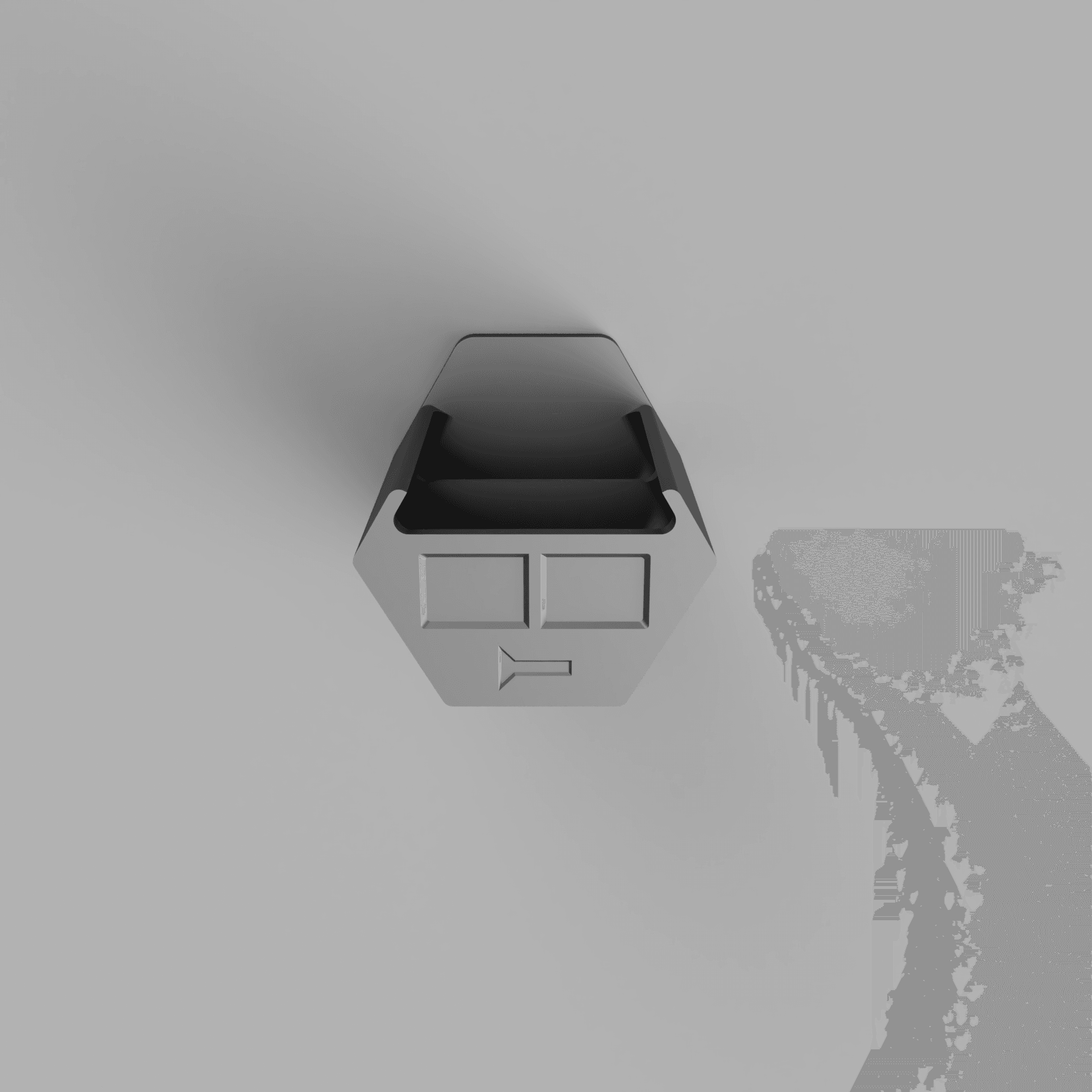 FrogStorage Bestagon - Screws Countersunk Dual Compartment 75mm.stl 3d model